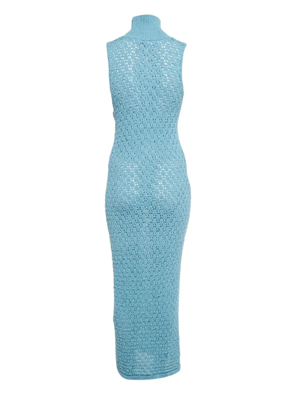 ROTATE BIRGER CHRISTENSEN Tessa high-neck midi dress - Blauw