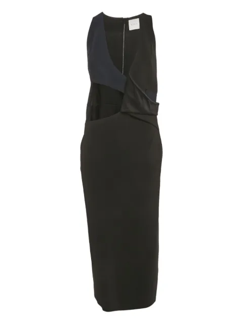 Dion Lee vestido midi tejido con aberturas