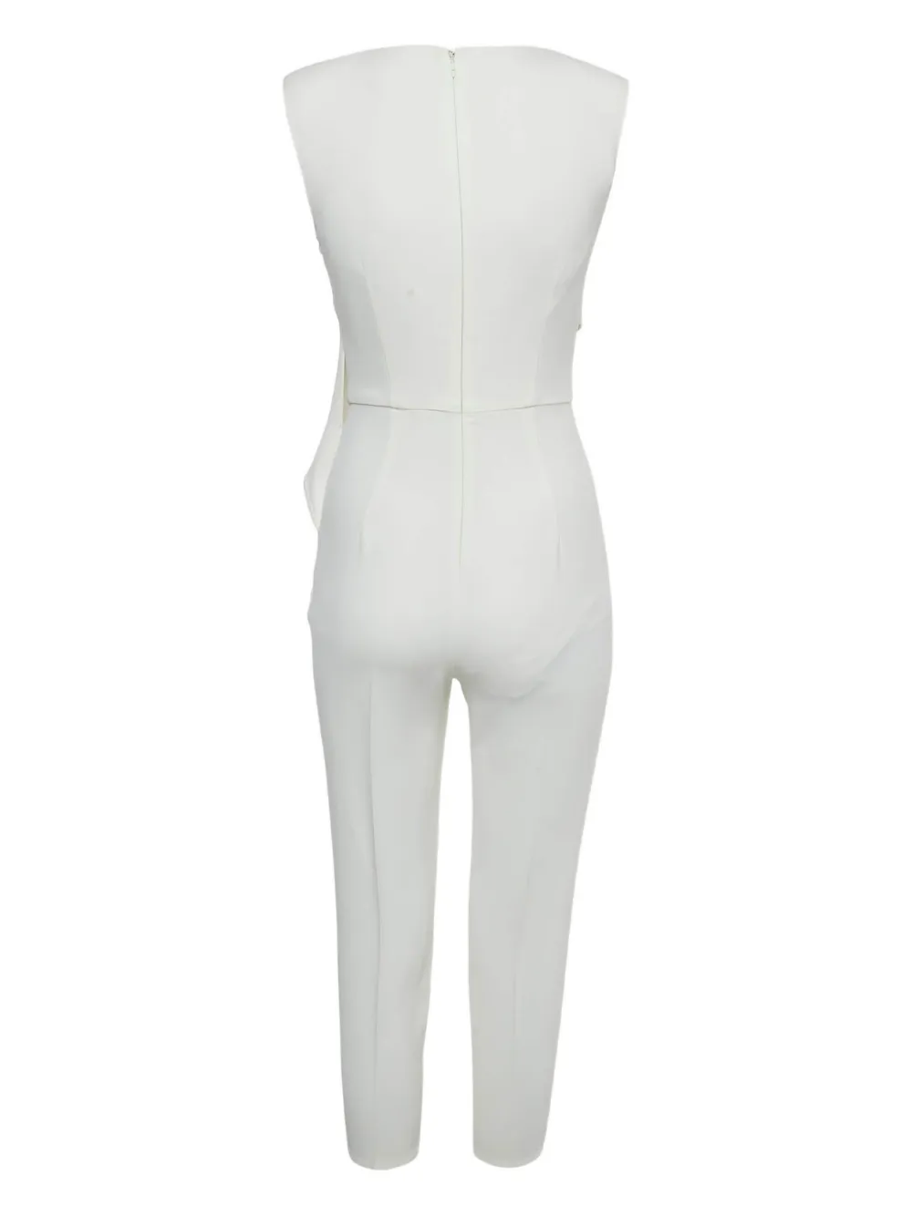 Elisabetta Franchi asymmetric jumpsuit - Wit