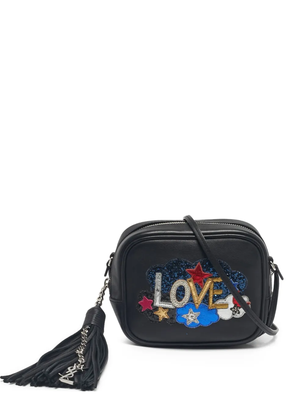 Saint Laurent Pre-Owned mini 2016 Love patch cross body - Nero