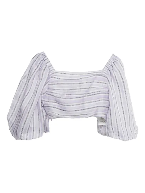 SANDRO stripes cropped top