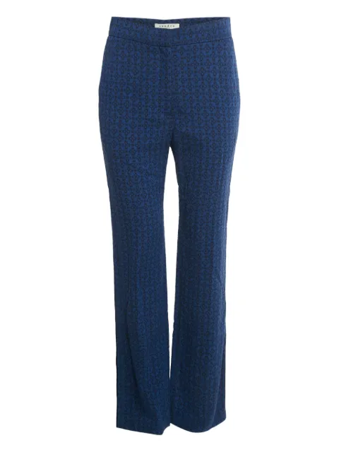 SANDRO jacquard crepe trousers