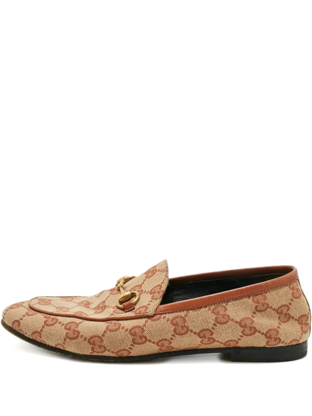 Gucci Pre-Owned Jordaan GG canvas horsebit loafers - Toni neutri