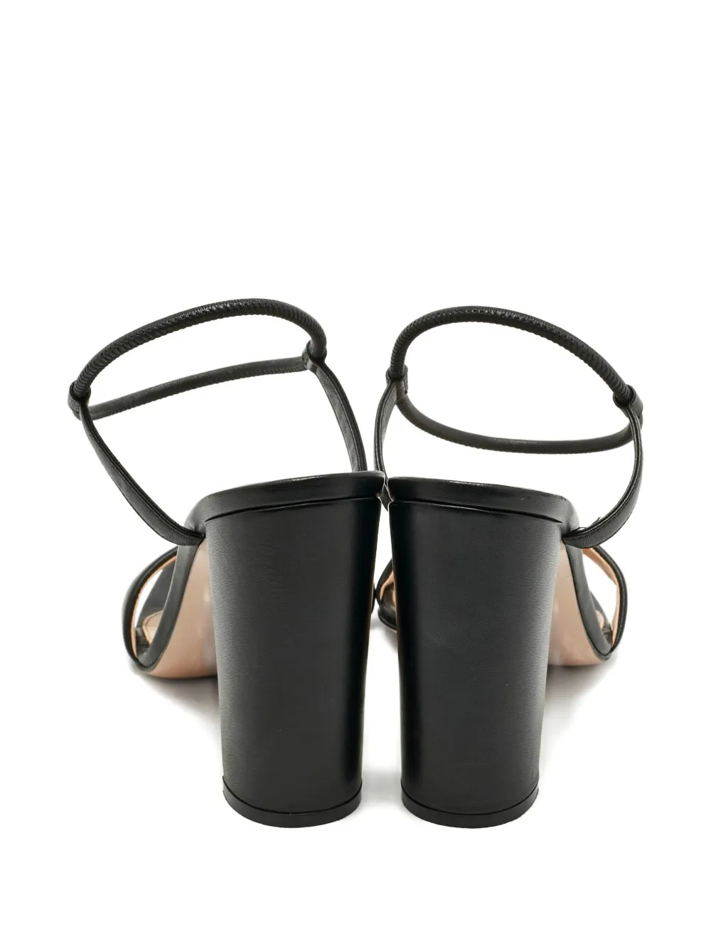 Gianvito Rossi leather block-heel sandals - Zwart