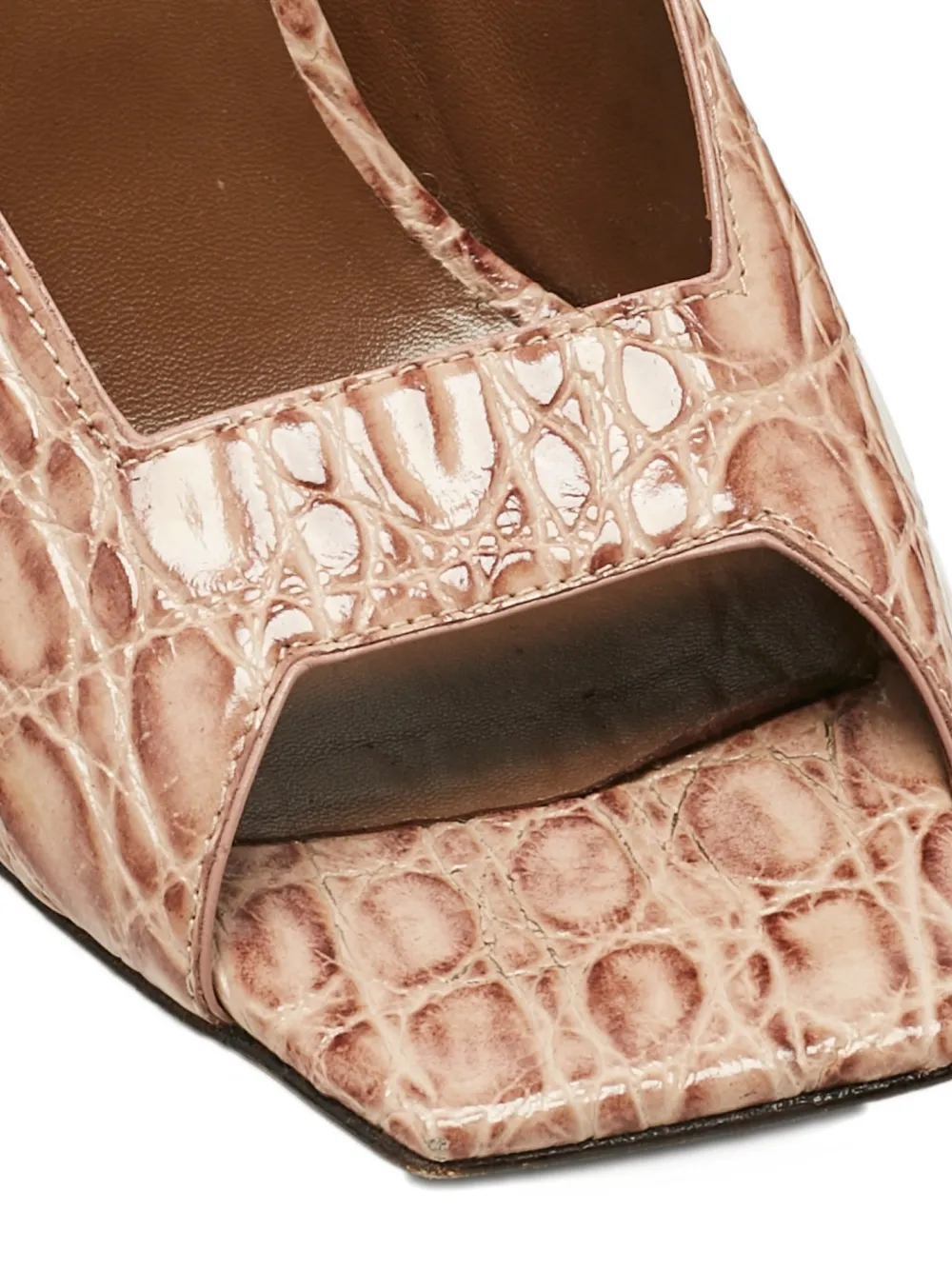 Giuseppe Zanotti Vintage Mya embossed-leather sandals - Beige