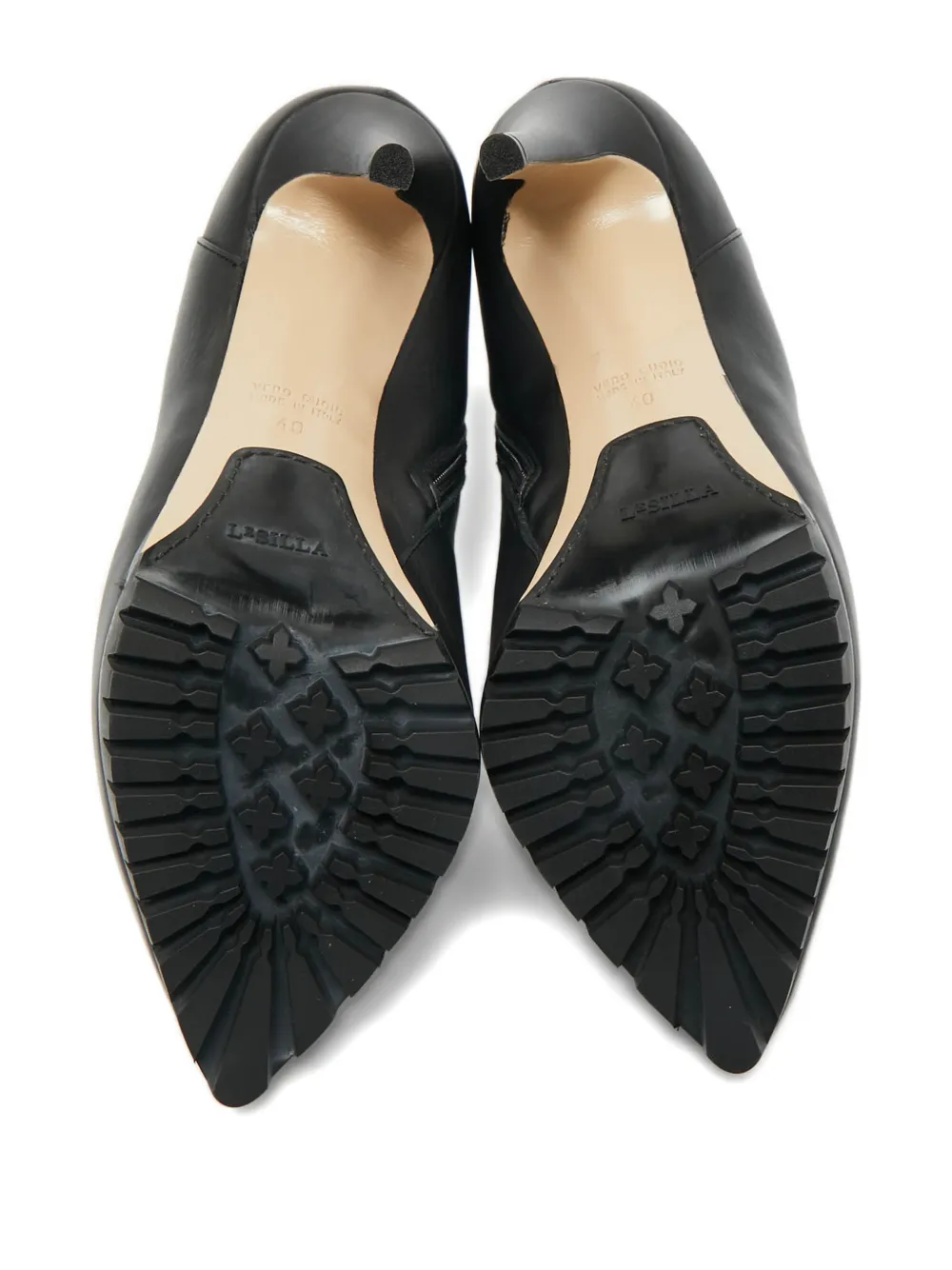 Le Silla leather ankle boots - Zwart