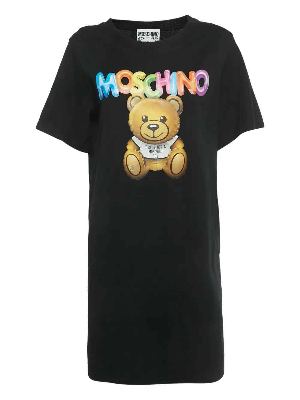 Moschino Pre-Owned teddy-print dress - Nero