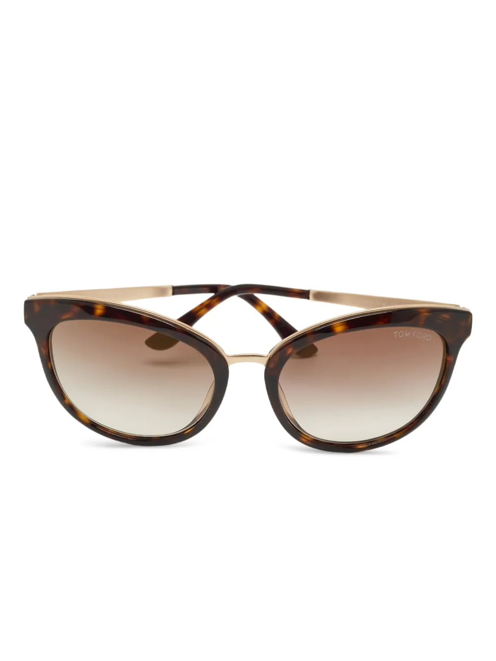 TOM FORD Tortoise cat-eye sunglasses - Marrone