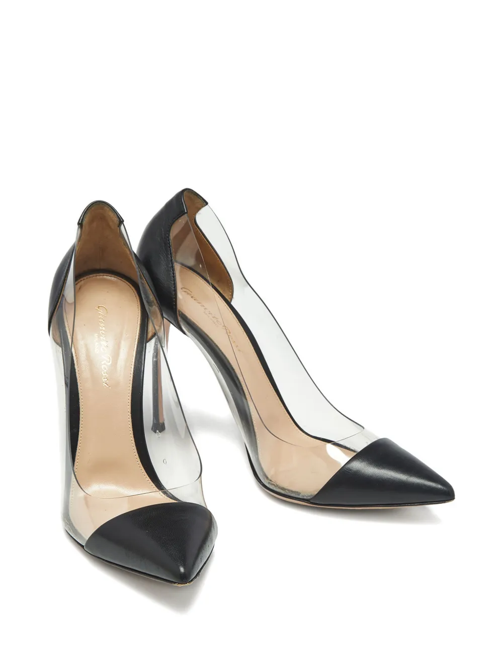 Gianvito Rossi Plexi point-toe pumps - Wit