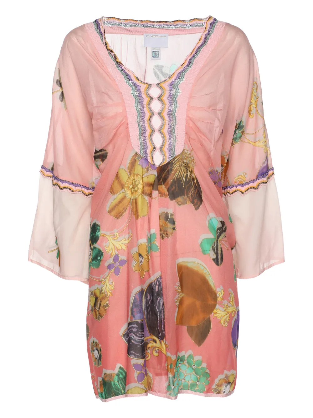 Cavalli Class Blusa a fiori - Rosa