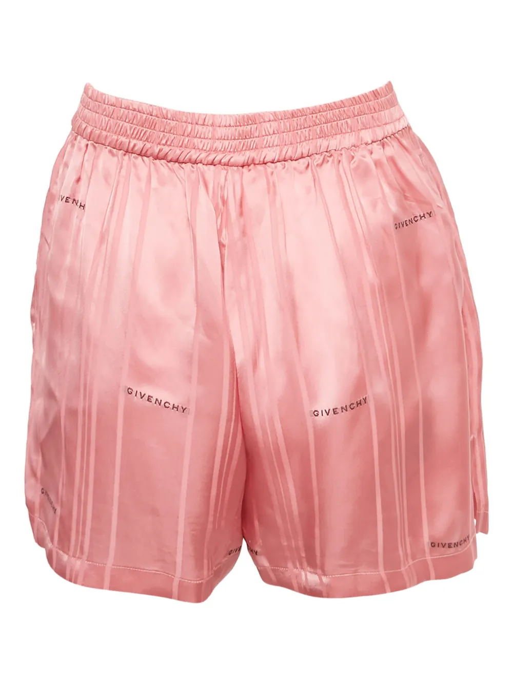 Givenchy Pre-Owned logo-print satin shorts - Roze