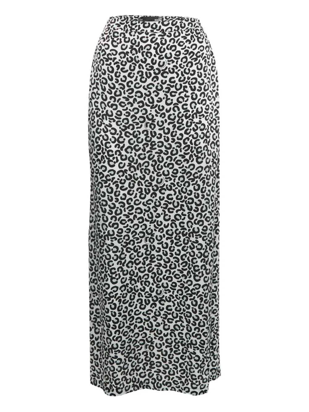 Love Moschino leopard-print maxi skirt - Bianco