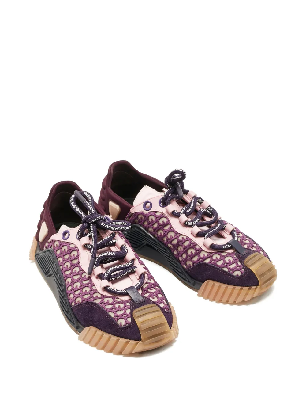 Dolce & Gabbana Pre-Owned Ns1 lace-up sneakers - Paars