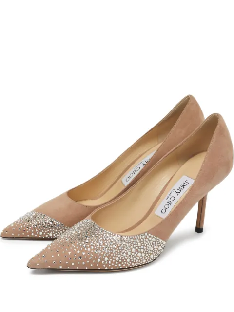 Jimmy Choo Pre-Owned Love crystal-embellished court shoes