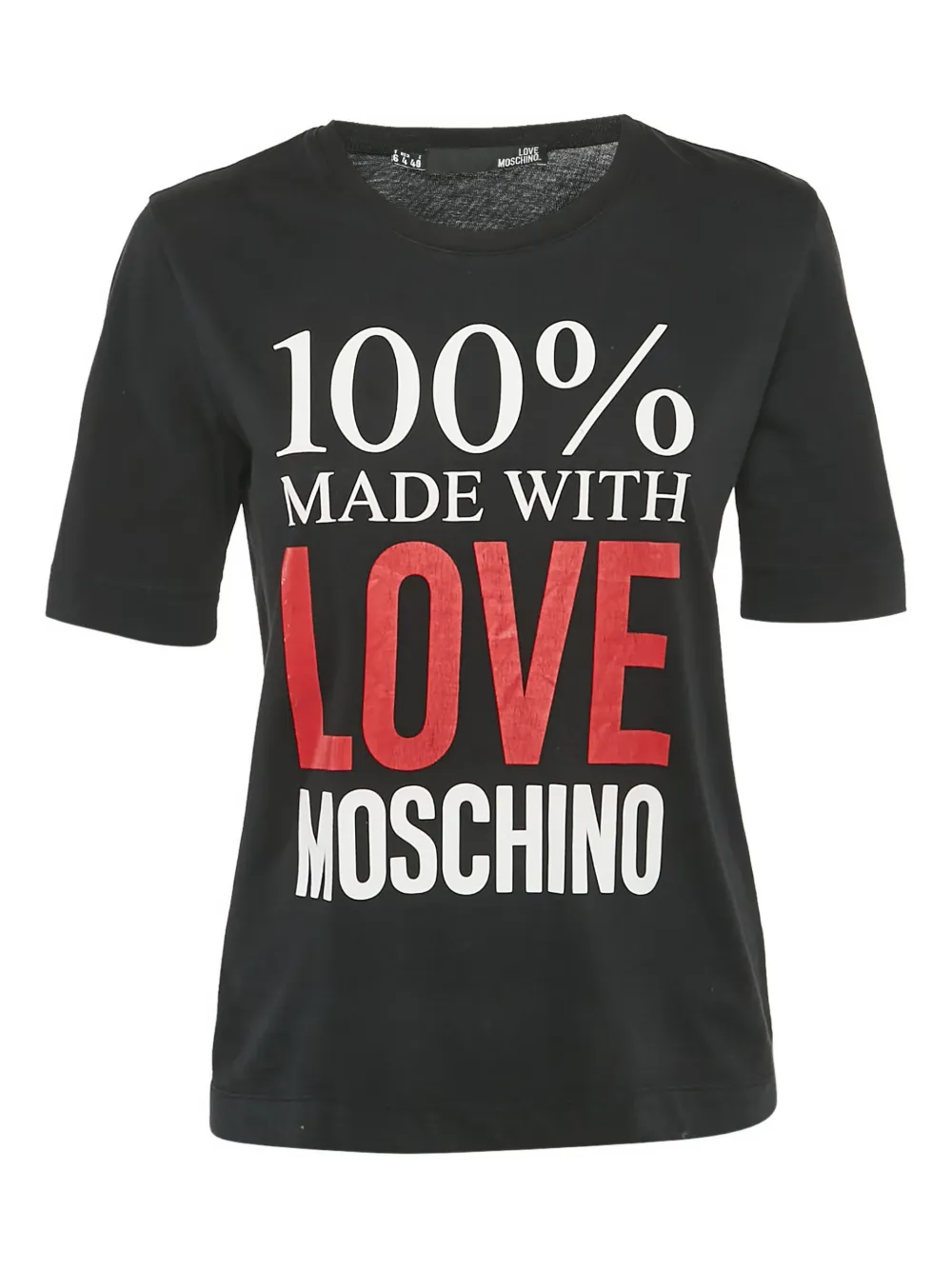 Love Moschino printed T-shirt - Nero