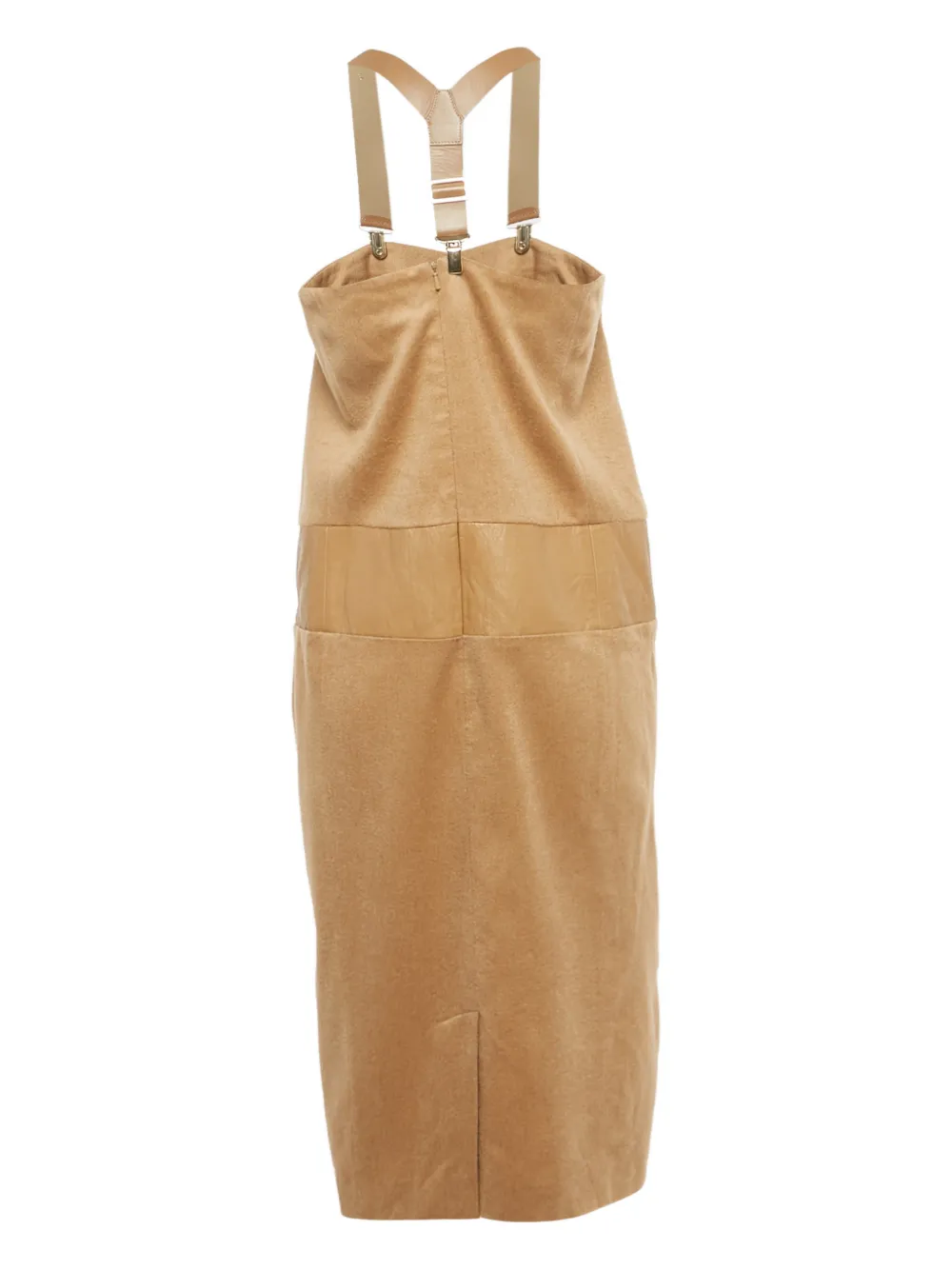 Max Mara panelled midi dress - Beige