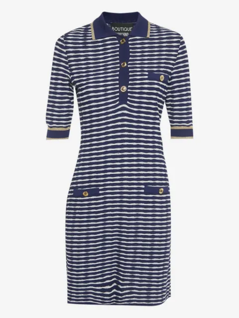 Boutique Moschino striped-pattern mini dress