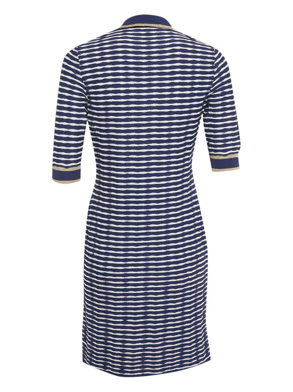 Boutique Moschino striped-pattern mini dress - Blauw
