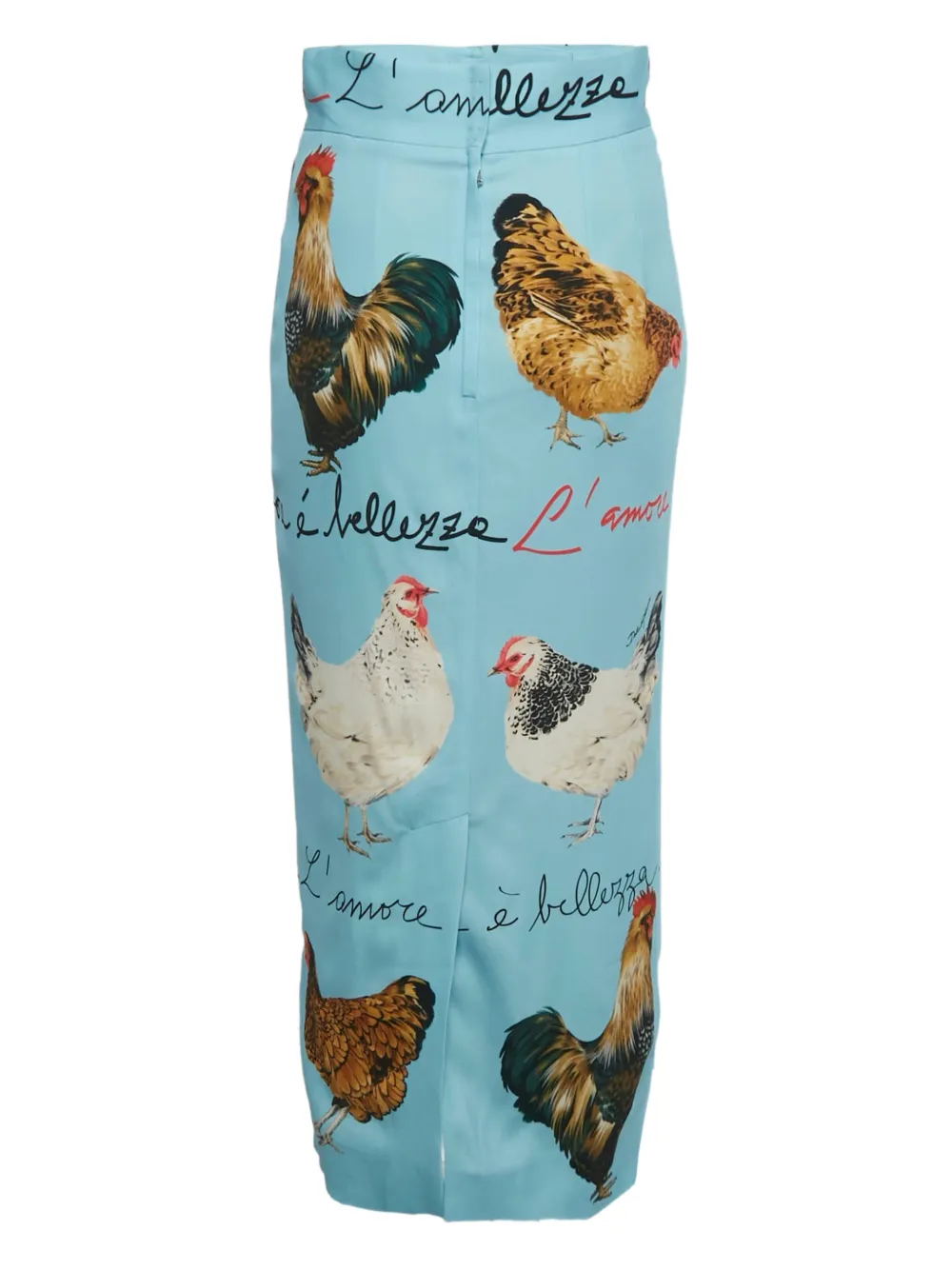 Dolce & Gabbana Pre-Owned Crepe chicken-print midi skirt | Image 2