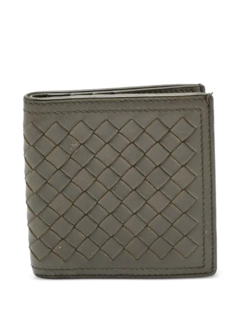 Bottega Veneta Pre-Owned Intrecciato leather bifold wallet