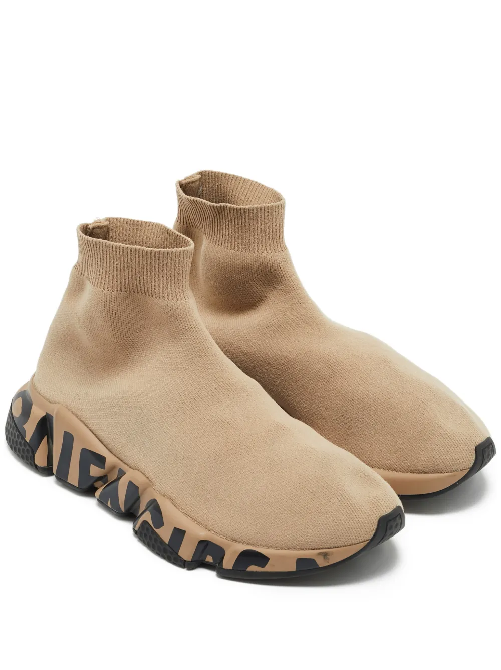 Balenciaga Pre-Owned Speed high-top sneakers - Nude