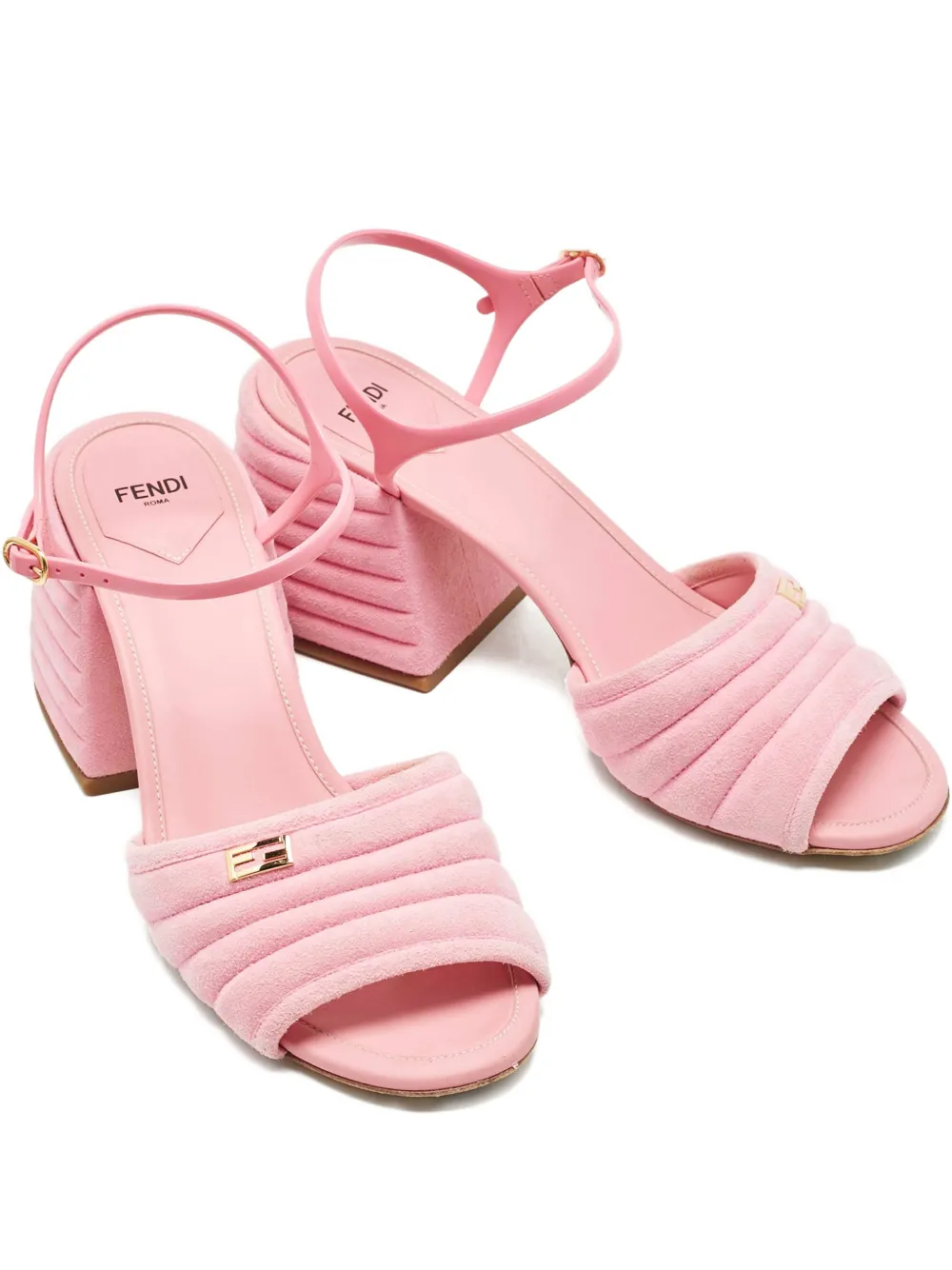 Fendi Pre-Owned FF-logo ankle-strap sandals - Rosa