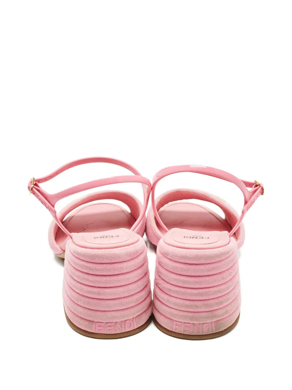 Fendi Pre-Owned FF-logo ankle-strap sandals - Roze