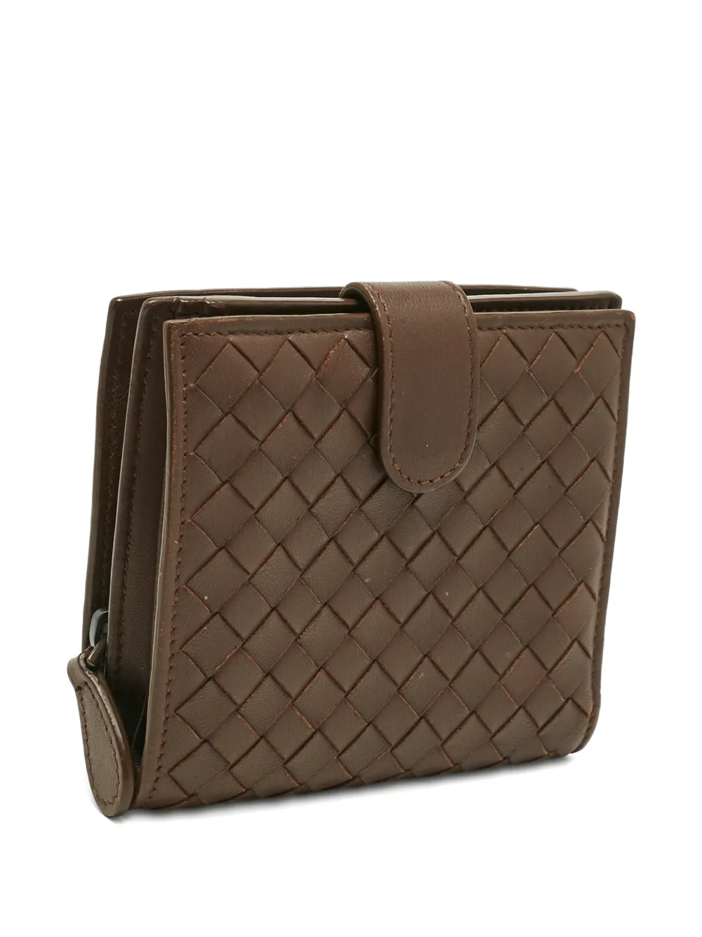 Bottega Veneta Pre-Owned Portafoglio Intrecciato in pelle - Marrone