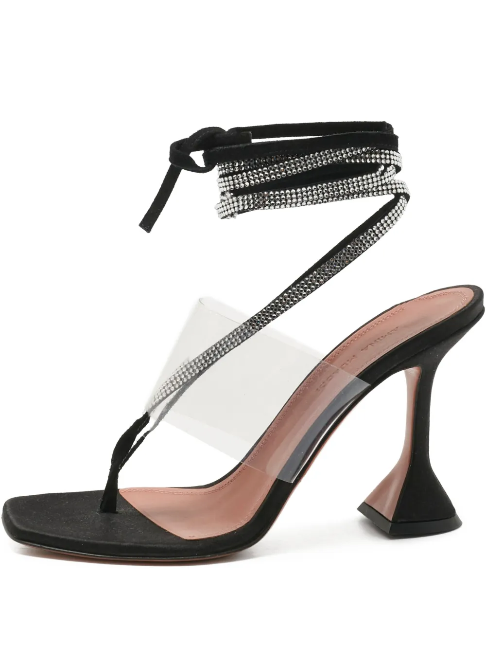 Amina Muaddi Zula crystal-embellished sandal - Schwarz