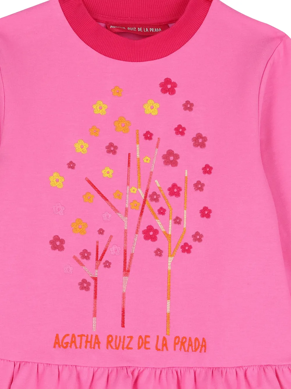 AGATHA RUIZ DE LA PRADA Jurk met geborduurde bloemen Roze