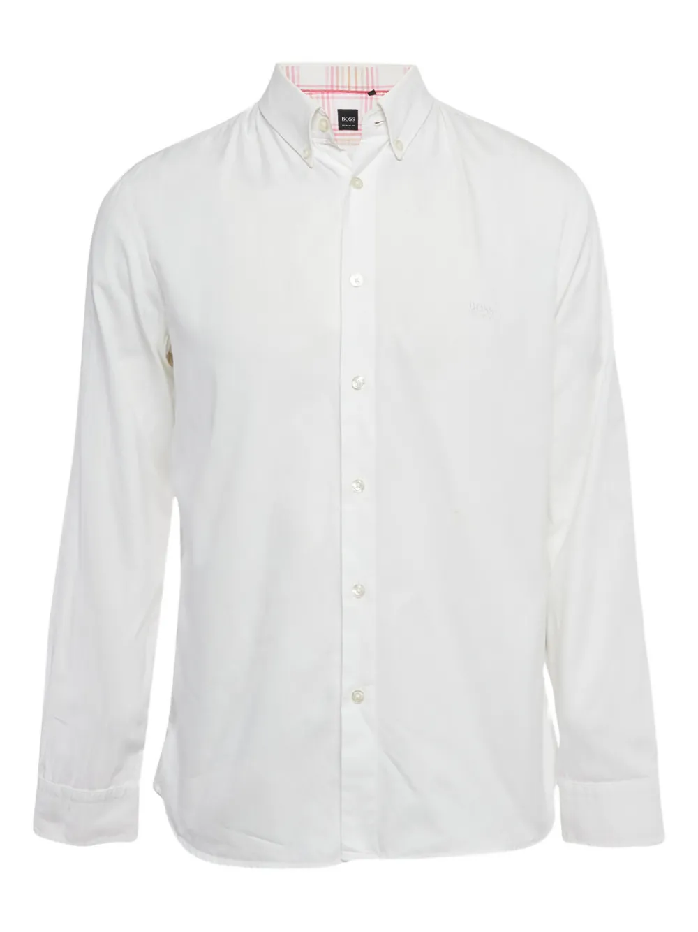 BOSS cotton button shirt - Weiß