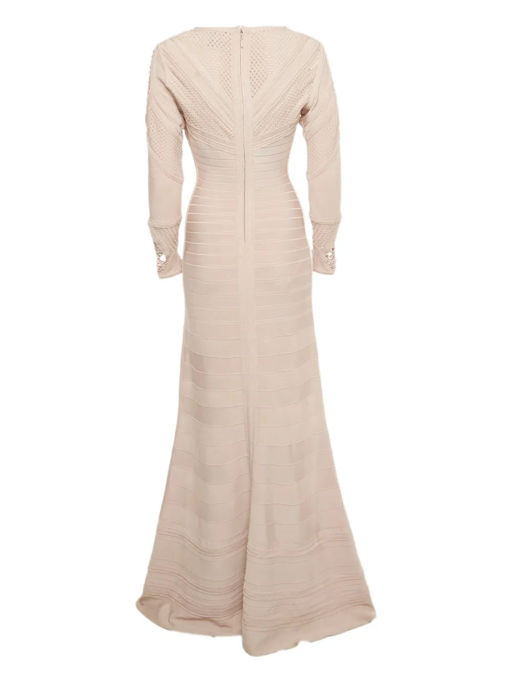 Hervé Léger Pre-Owned knitted crochet gown - Roze