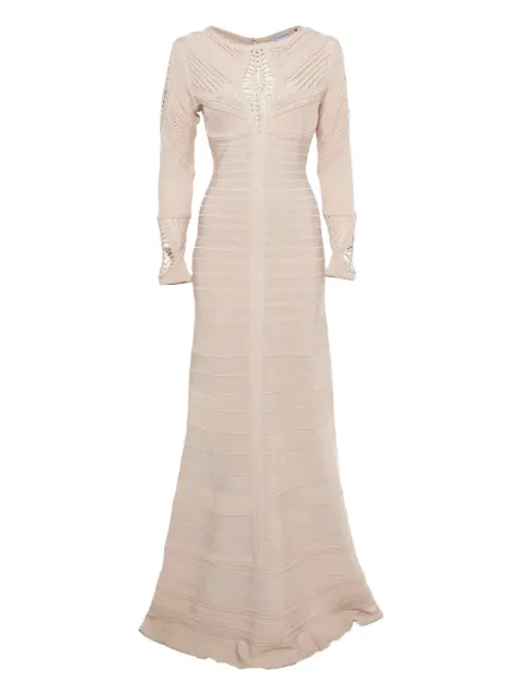 Hervé Léger Pre-Owned knitted crochet gown
