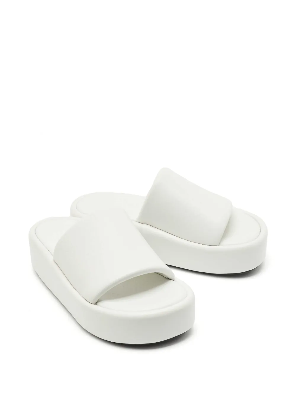 Balenciaga Pre-Owned platform leather slides - Wit