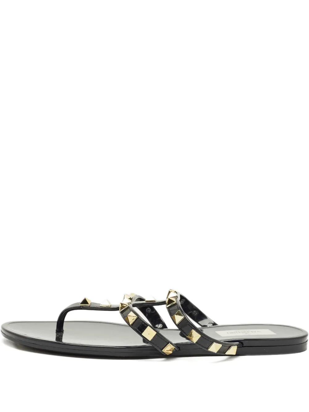 Valentino Garavani Pre-Owned Jelly studded slides - Nero