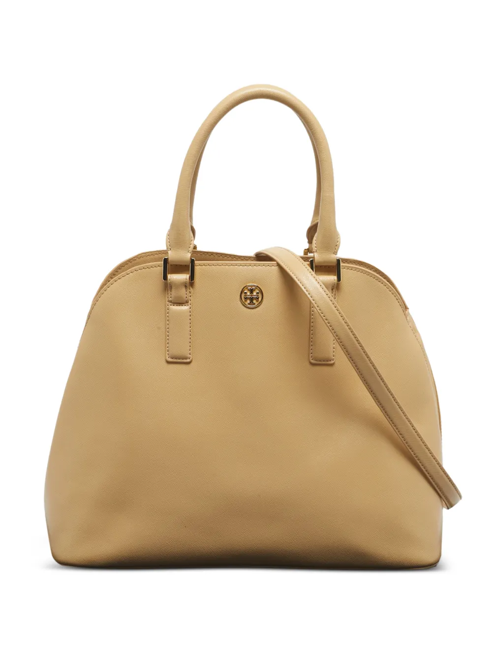 Tory Burch medium Robinson Dome leather tote bag - Nude