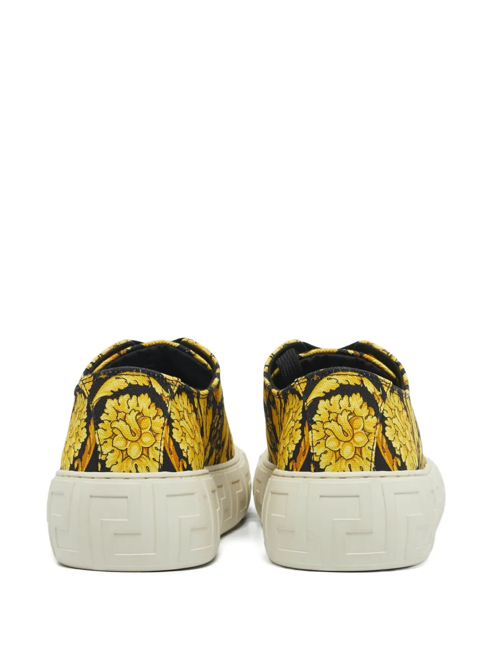 Versace Pre-Owned Barocco-print Greca sneakers - Geel