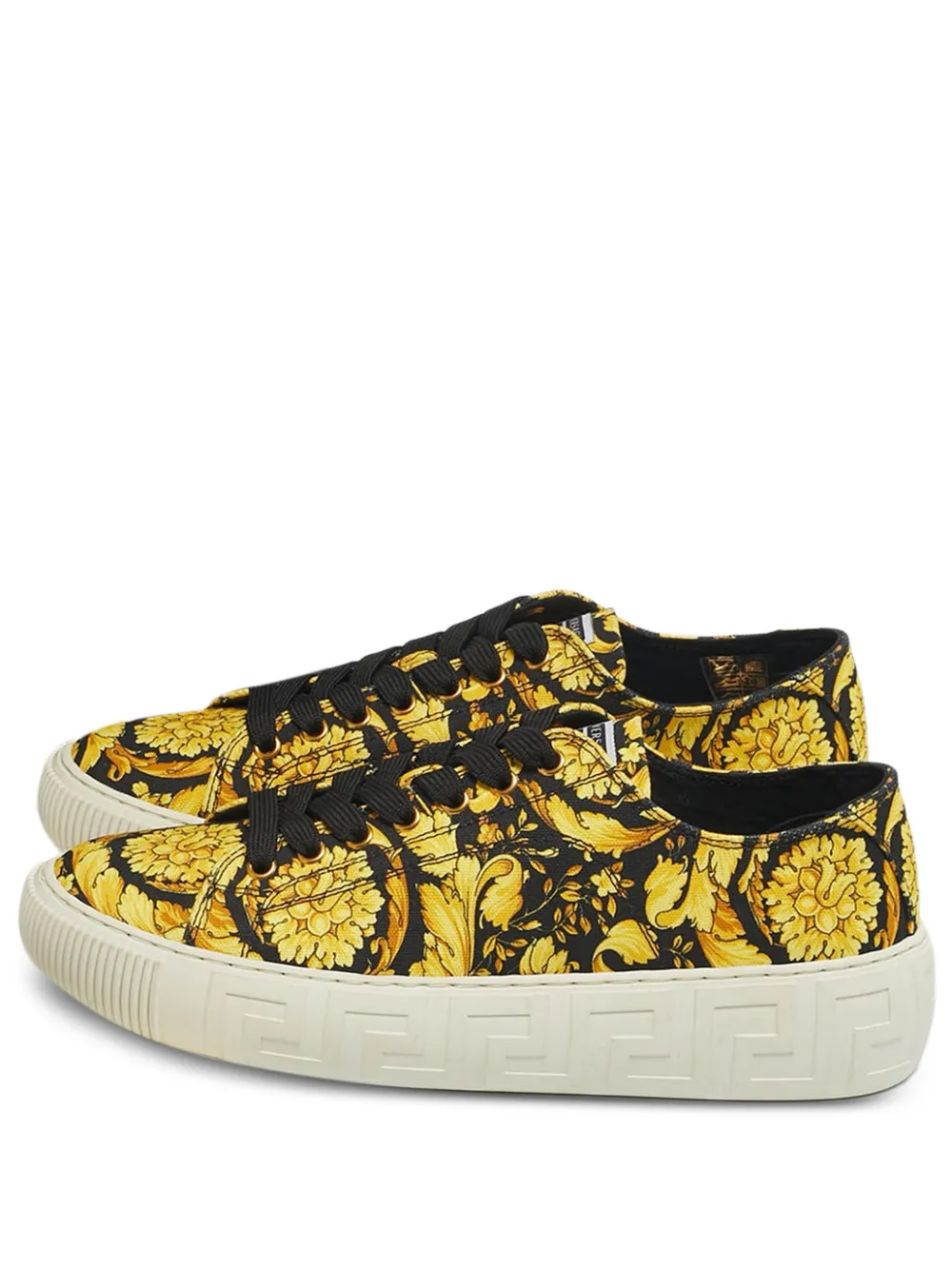 Versace Pre-Owned Barocco-print Greca sneakers - Gelb