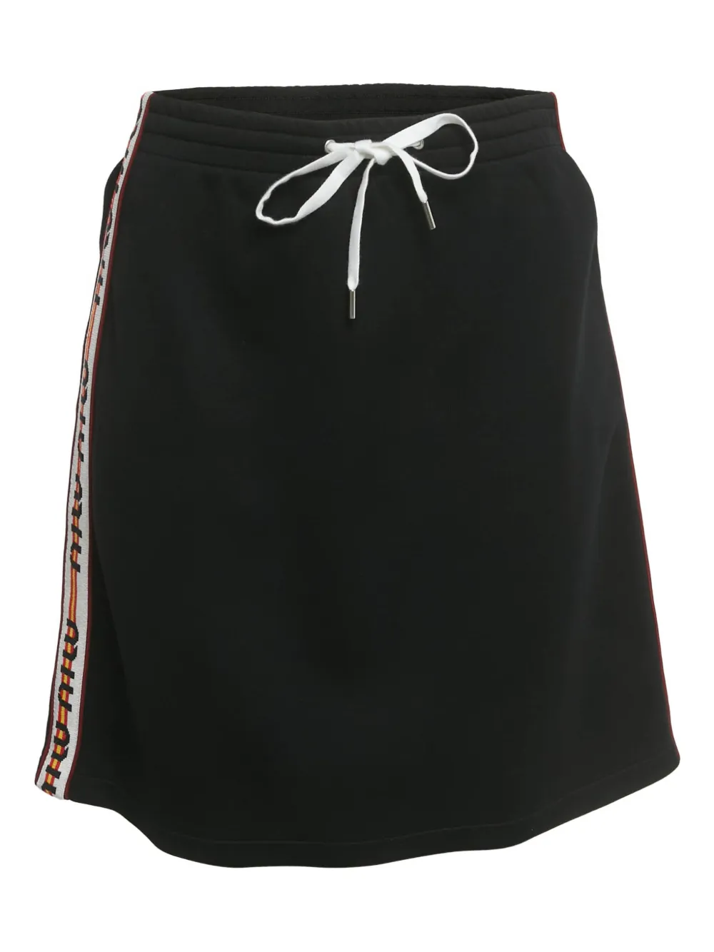 Miu Miu Pre-Owned jersey striped mini skirt | Black | Image 1
