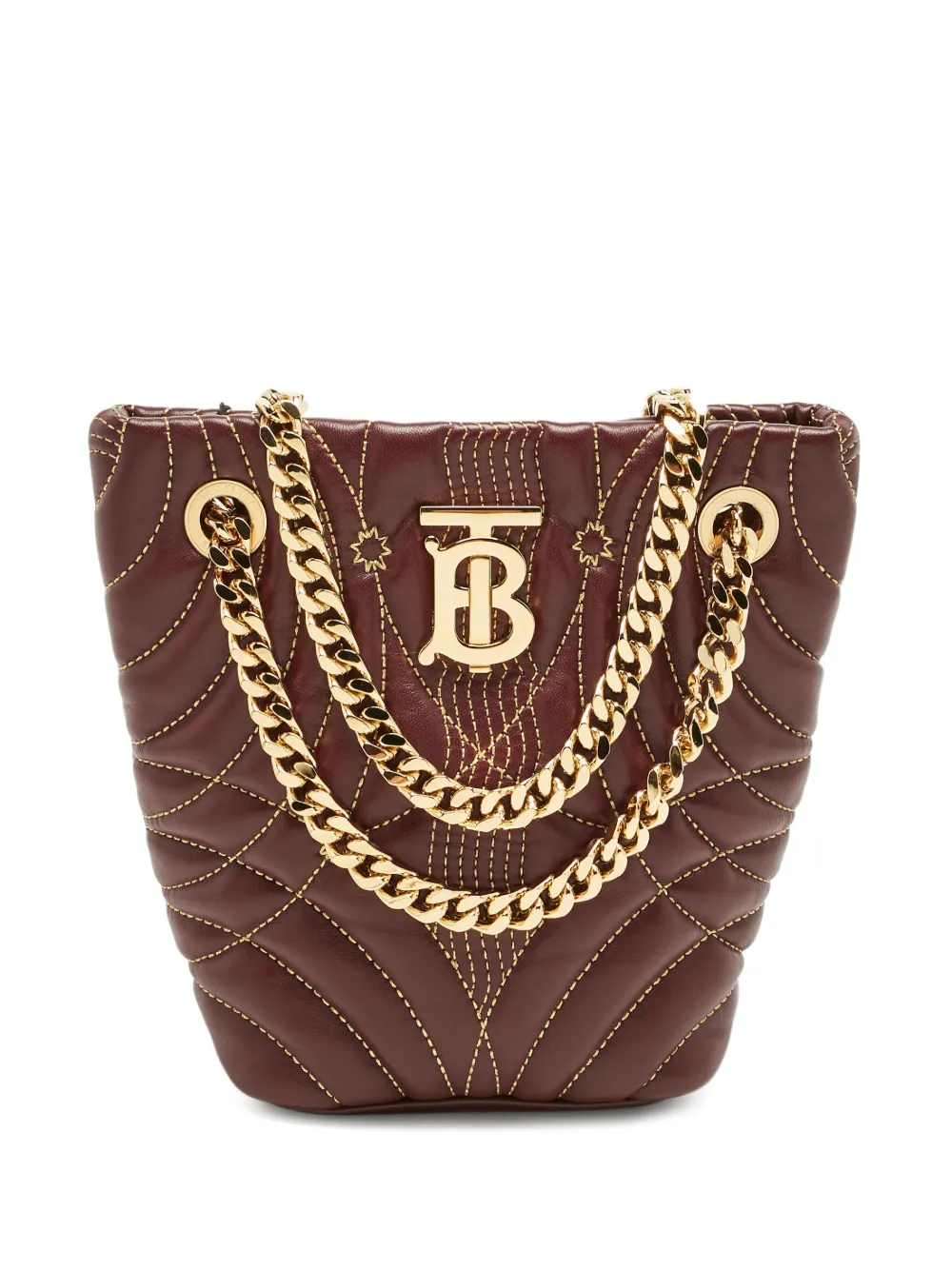 Burberry Pre-Owned Lola quilted leather bucket bag - Brown