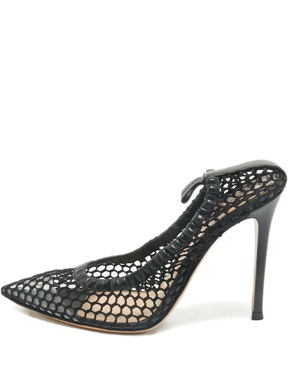 Gianvito Rossi Alisia mesh pointed-toe pumps - Schwarz