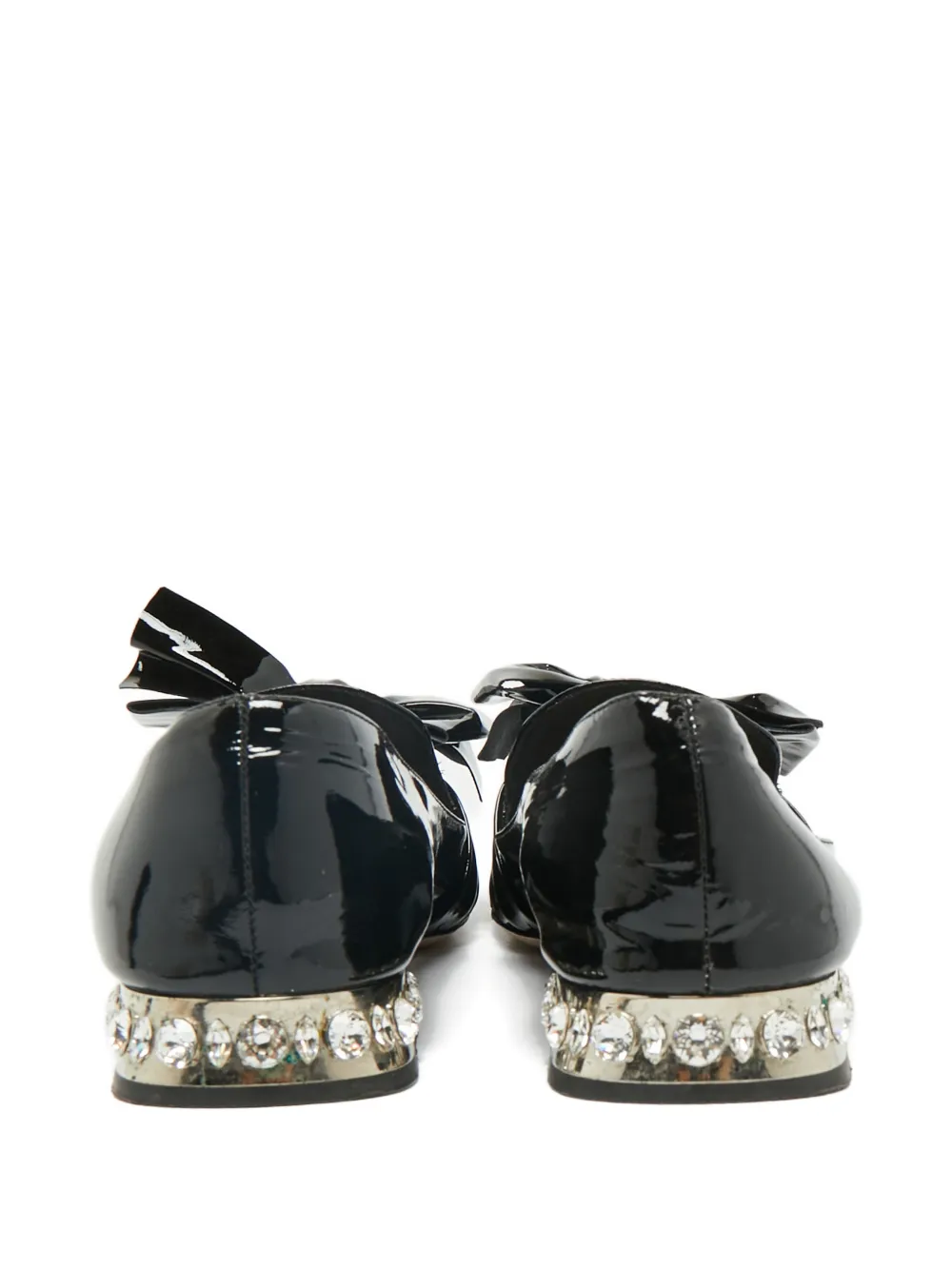 Miu Miu Pre-Owned crystal-embellished ballet flats | Image 2