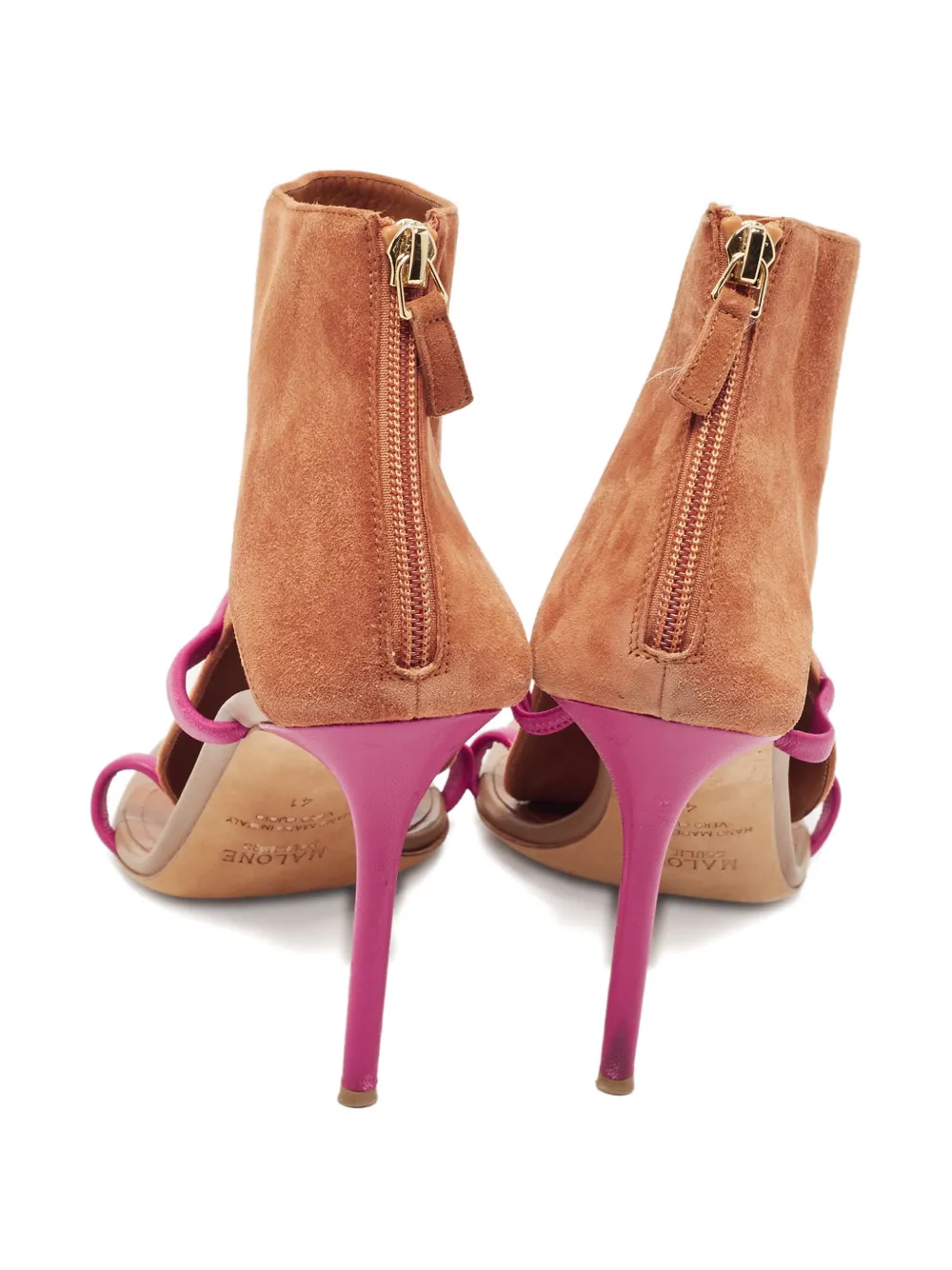 Malone Souliers dual-strap heeled sandals - Bruin