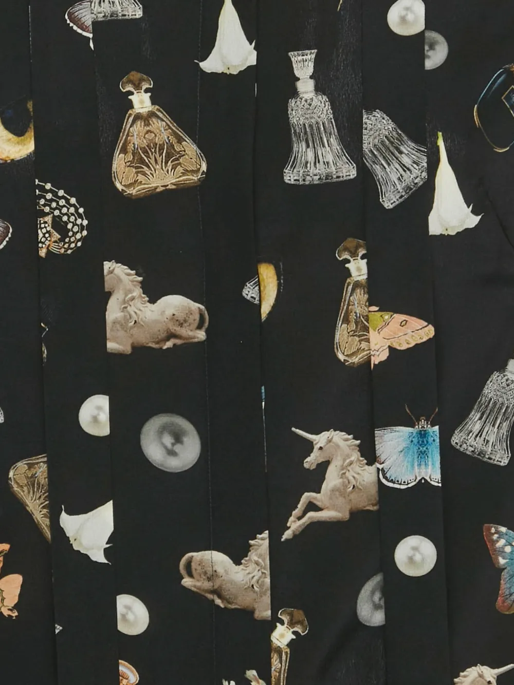 ALEXANDER MCQUEEN Pre-owned Silk Printed Blouse In Black