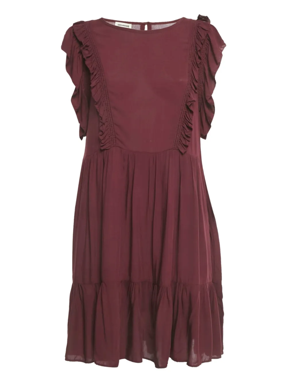 Zadig&Voltaire Rousseau ruffled dress - Rosso
