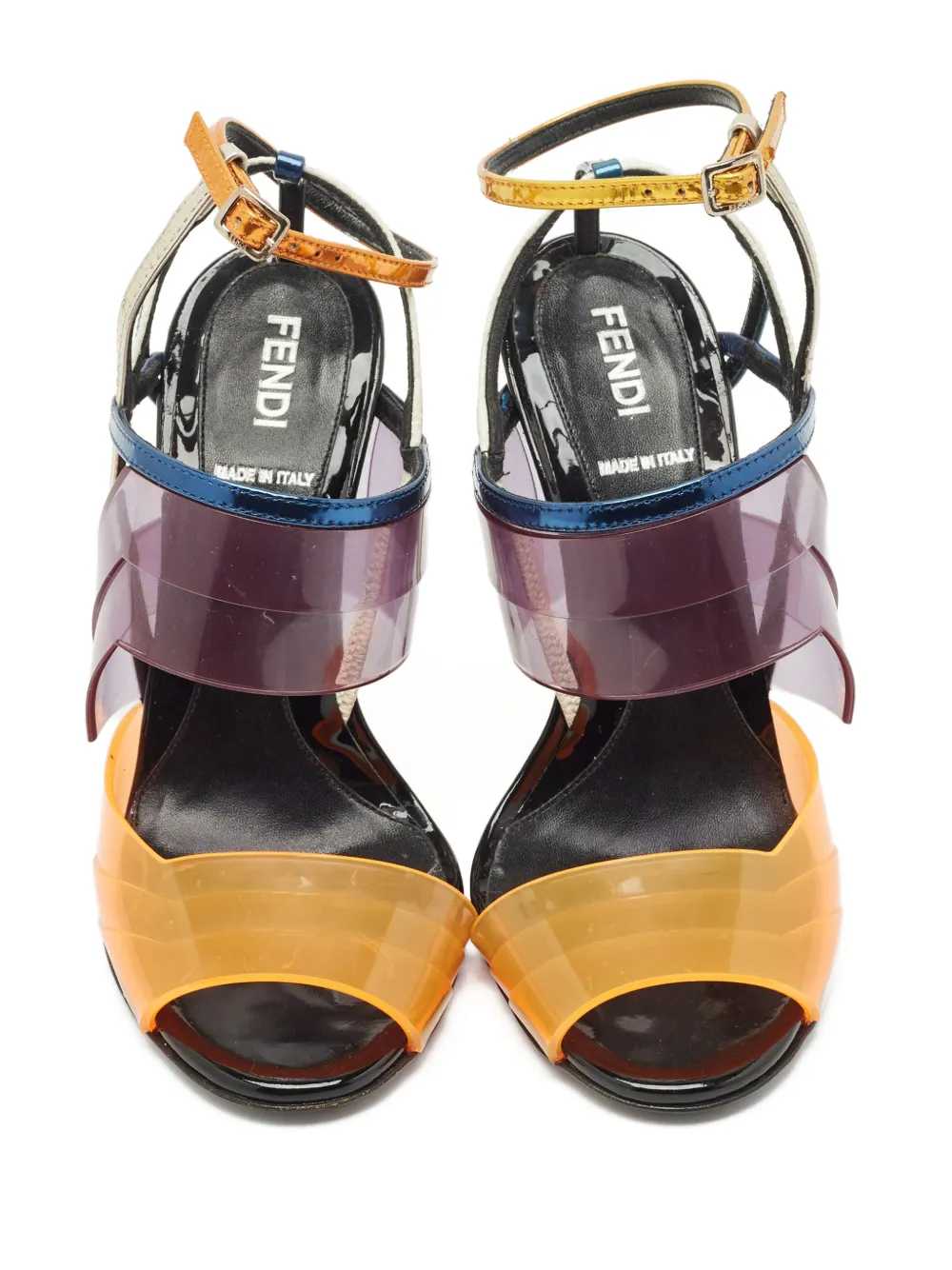 Fendi Pre-Owned Iridia leather sandals - Weiß