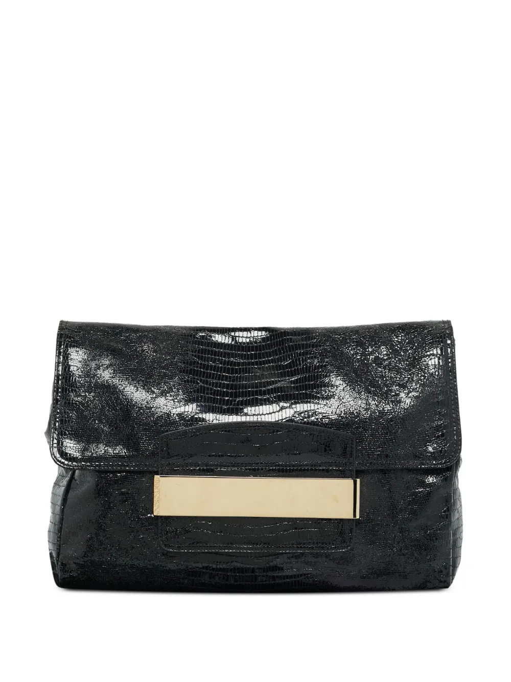 Jimmy Choo Pre-Owned Carolina leather clutch bag - Schwarz
