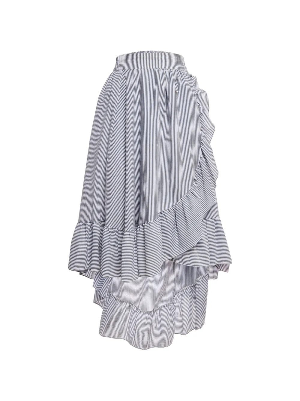 Maje Gonna asimmetrica a righe - Blu