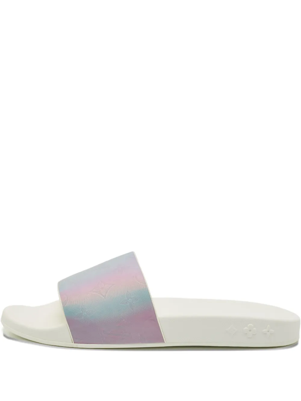 Louis Vuitton Pre-Owned Waterfront monogram-pattern slides | White | Image 1