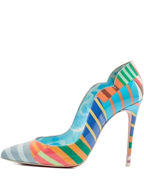 Christian Louboutin Pre-Owned Hot Chick printed leather pumps